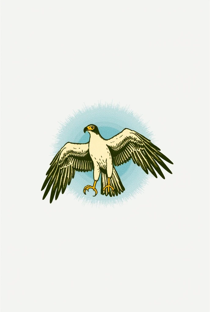 Make a realistic Hawk, but in drawing, and let it be simple and big