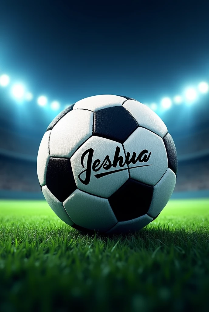 Soccer ball logo with the number 10 and the name of Jeshua in the middle
