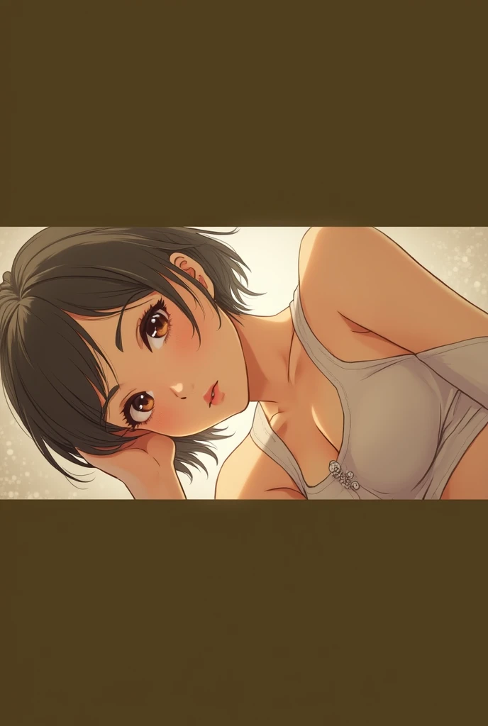 Realistic glowing skin, ,Always look at the camera, ,(sweating:1.2),Black Hair,short hair,Tie your hair short,Silky translucent white skin,best Realistic depiction,(Very detailed美しい顔), Great face and eyes, (Highest quality:1.4), (Very detailedな), (Very detailed CG 統合 8k 壁紙), Very detailed, High resolution raw color photos, Professional photography, Realistic portrait,
(Detailed RAW photos of the girl's whole body), Canon EOS R5 250mm, Sharp focus, Cinema Lighting, (No makeup:1.2), Fine skin, Delicate collarbone,(Ultra-high resolution:1.6), (Realistic:1.6),