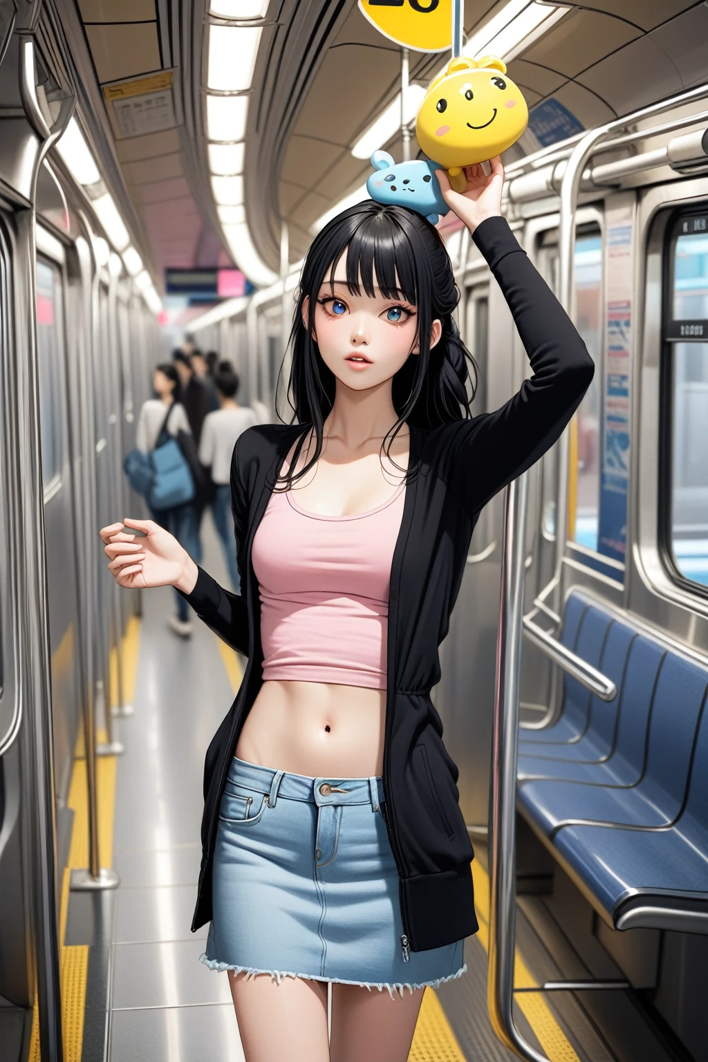 (super flat, flat shading, flat color:1.1) , Masterpiece, perfect anatomy, Females having sex with females, public transport, hot, multiple females, fingering, female orgy, female crowd, bdsm, lesbian orgy scene, latex, bound, tied up, fisheye lens, female domination, rough, lesbian, yuri