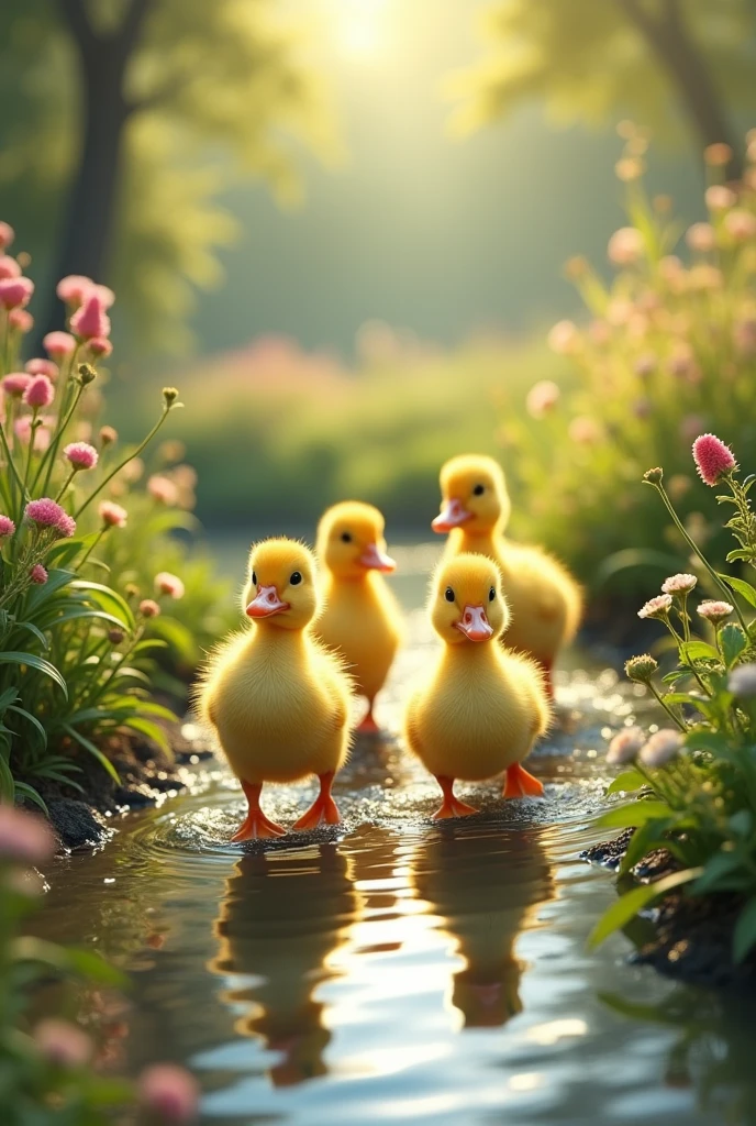
But only four little ducks came back. 