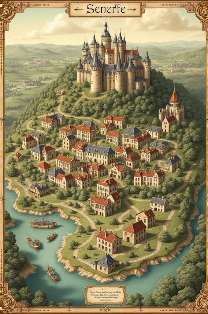 A map of Seneffe in Belgium 