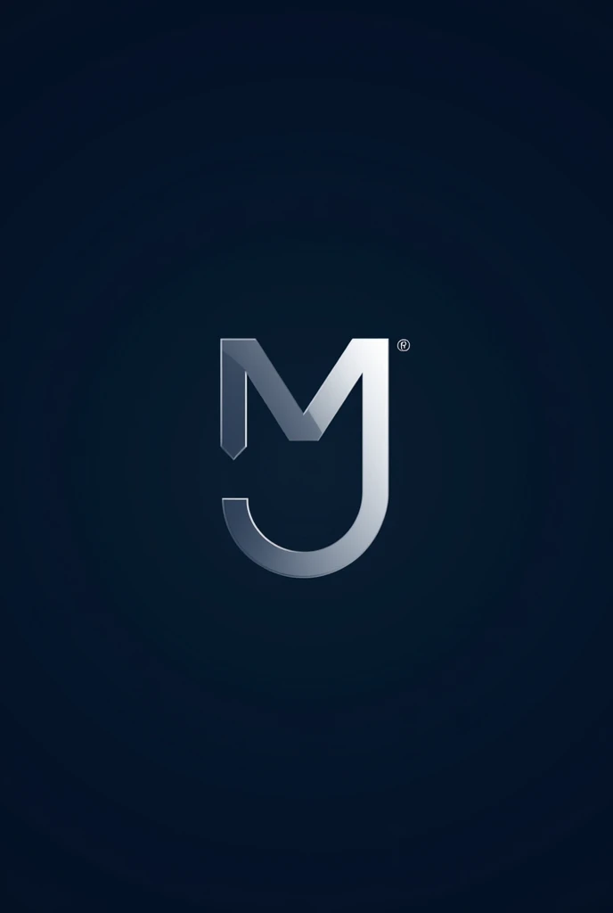 Marcos Jacobsen Advocacia logo in Portuguese combining M and J, dark blue background