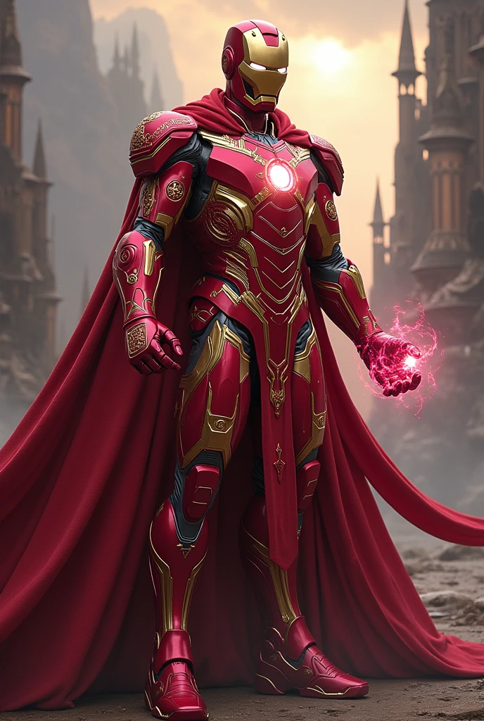 Iron man wizard red