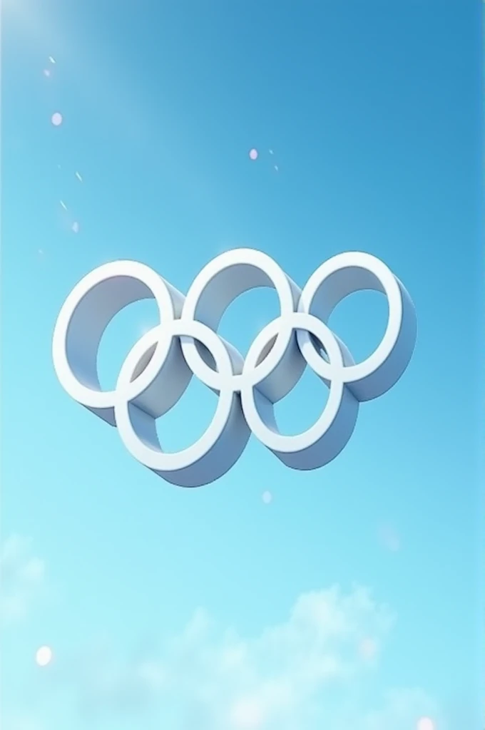 White colour Olympic logo