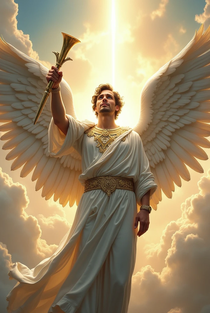 A very powerful male angel representing the angel gabriel 