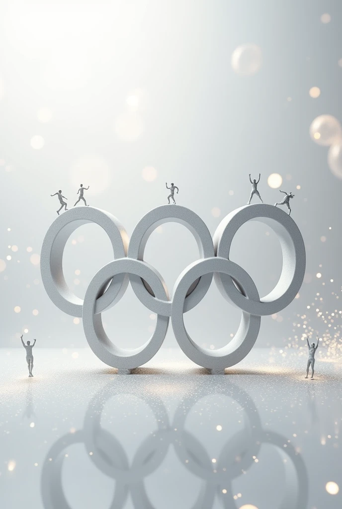 White colour Olympic logo