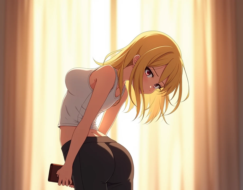 Himiko toga, underwear, bedroom, back, full body
