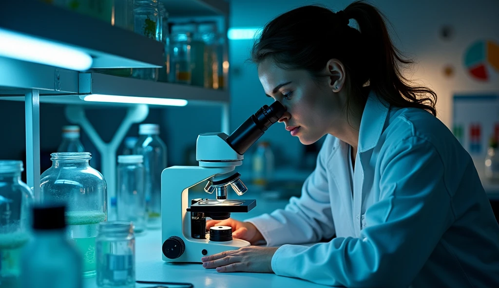 A biologist at risk from bacteria