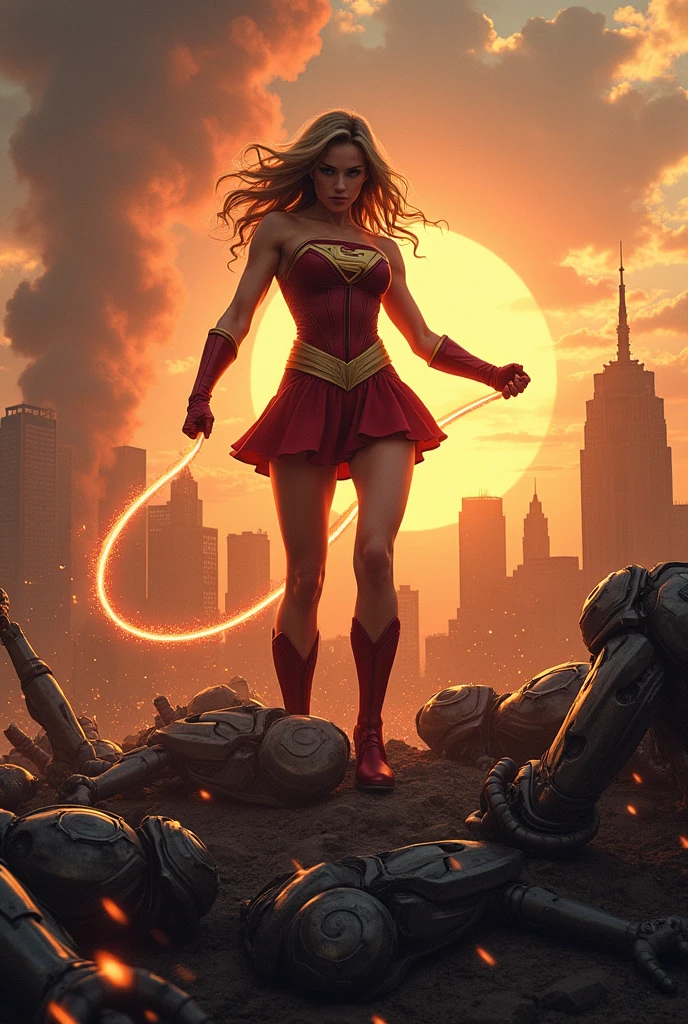 Wonder girl killed Brainiac army in Metropolis