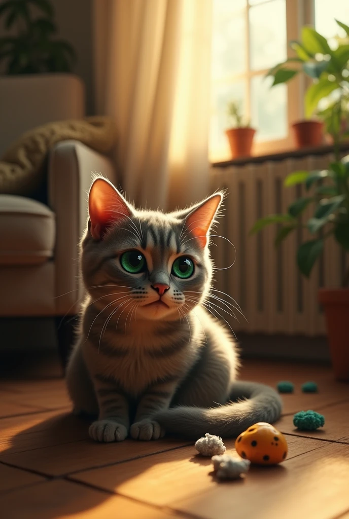 A cat crying