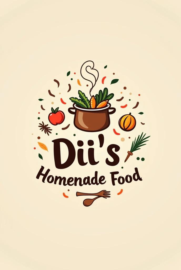 Logo for a restaurant named Dii&#39;s homemade food 