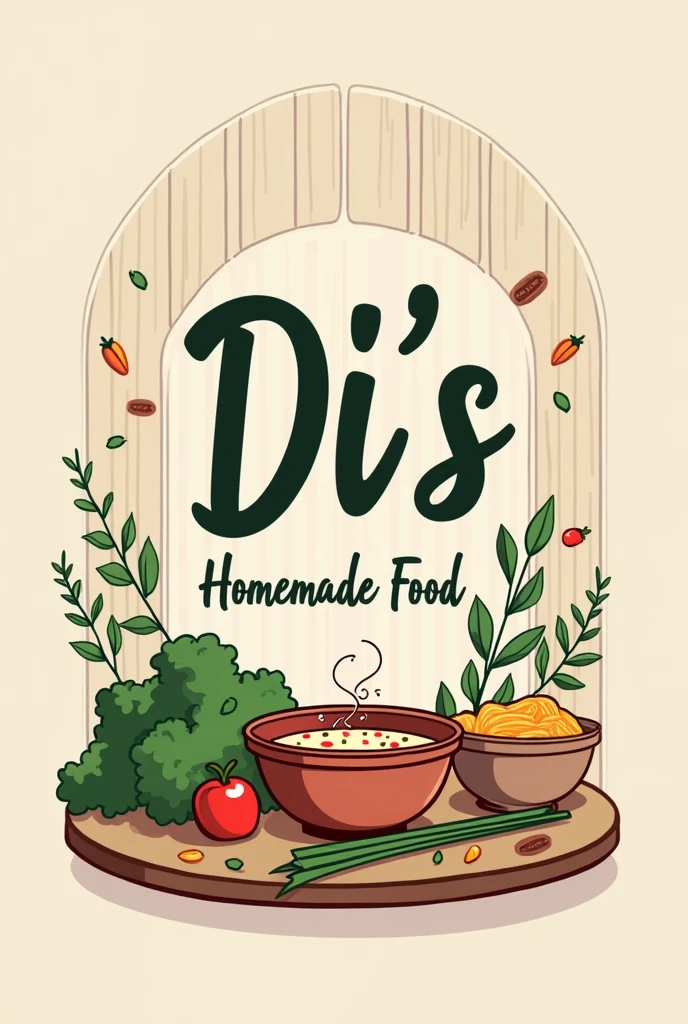 Logo for a restaurant named Dii&#39;s homemade food 