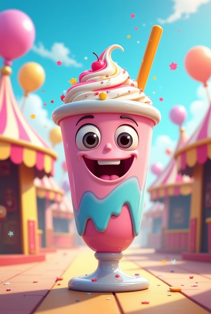 Milkshake signs to attacks kids.make it colourful and has a type of unavoidable look.make it less creepy and dont involve kids in the picture