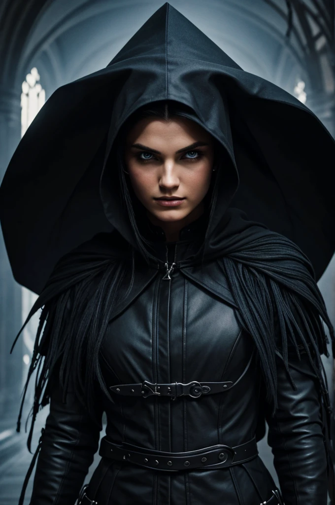 An ultra hot gorgeous European woman, age 23, long blonde detailed curly hair, full body shot, athletic build, hourglass figure, Queen of Death, black robes, sexy black outfit, grim reaper, exterior graveyard, surrounded by ones and skulls, black hood, hooded figure, make it look like a fantasy novel where she is the queen of death ruling over her subjects with a serious manner, gorgeous woman, woman, creepy but attractive, unnatural aura, sexy monsters, getting fucked by the grim reaper, with the grim reaper. Dramatic cinematic lighting m, horror movie scene, backlight. ((Full moon night))