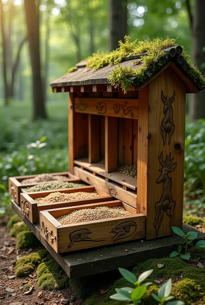 Food compartment for deer food