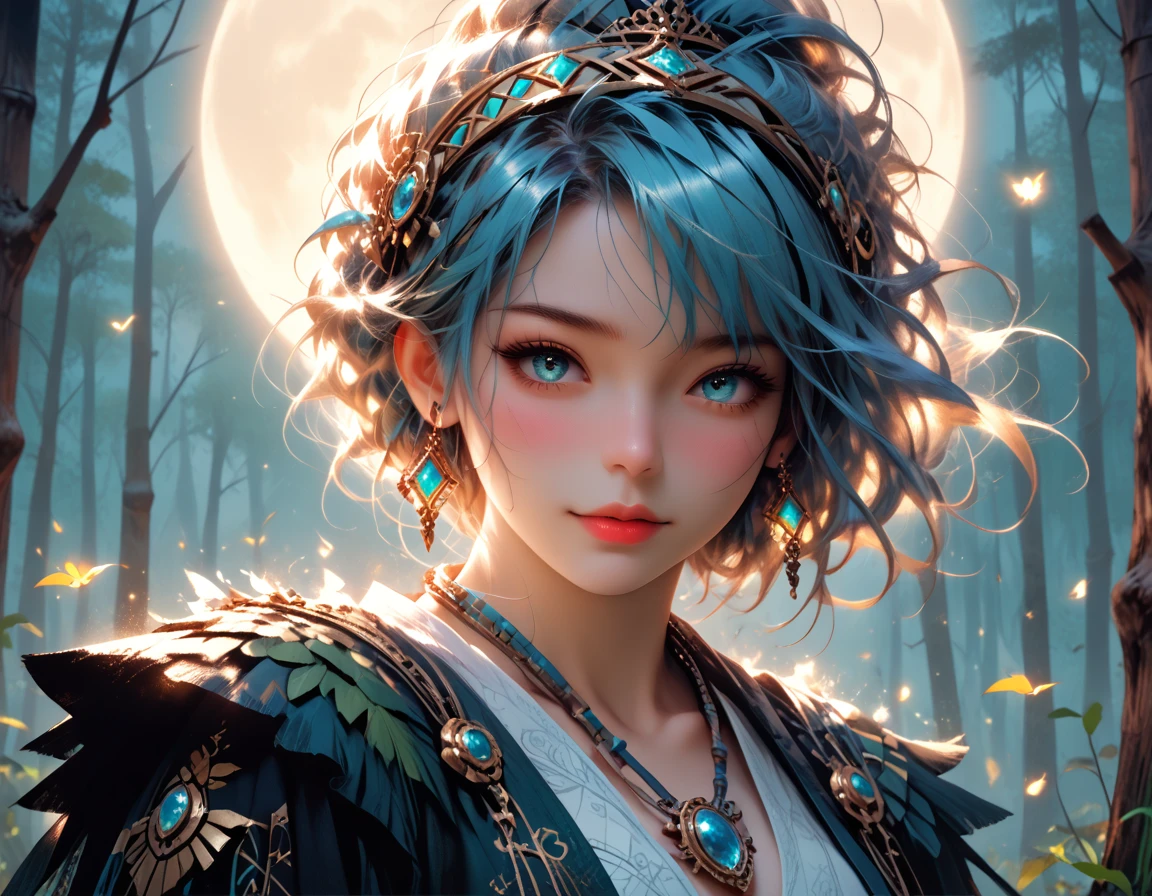 high details, best quality, 16k, [best detailed], masterpiece, best quality, (extremely detailed), a view from the rear (best details, Masterpiece, best quality), photorealistic, fantasy art, RPG art, a picture of a human sorceress sittings in a ((bamboo forest: 1.2)), opening a  large (magical doorway: 1.2), with magical runes on it, looking into the (heavens: 1.3), epic beautiful human woman (best details, Masterpiece, best quality), ultra detailed face (best details, Masterpiece, best quality), dynamic hair color, dynamic hair style, dynamic eyes color, dynamic dress (best details, Masterpiece, best quality),  the magical doorway opens into the heavens and you can see angels flying, glowing arcane sigils GlowingRunes_paleblue, fantasy bamboo forest at night, moon light, moon rays, stars, Ultra-high resolution, High Contrast, (masterpiece:1.5), highest quality, Best aesthetics), 16K fantasy art, best details, best quality, highres, (ultra wide angle: 1.2), 16k, [ultra detailed], masterpiece, best quality, (extremely detailed), Cinematic Hollywood Film