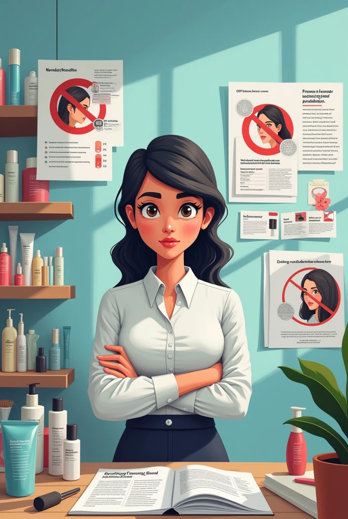 Article 47: To publicize or advertise a cosmetic product in any way, terms may not be used, expressions, Graphics, figures,
allusions or interpretations that contradict scientific truth and lead to confusion or deception