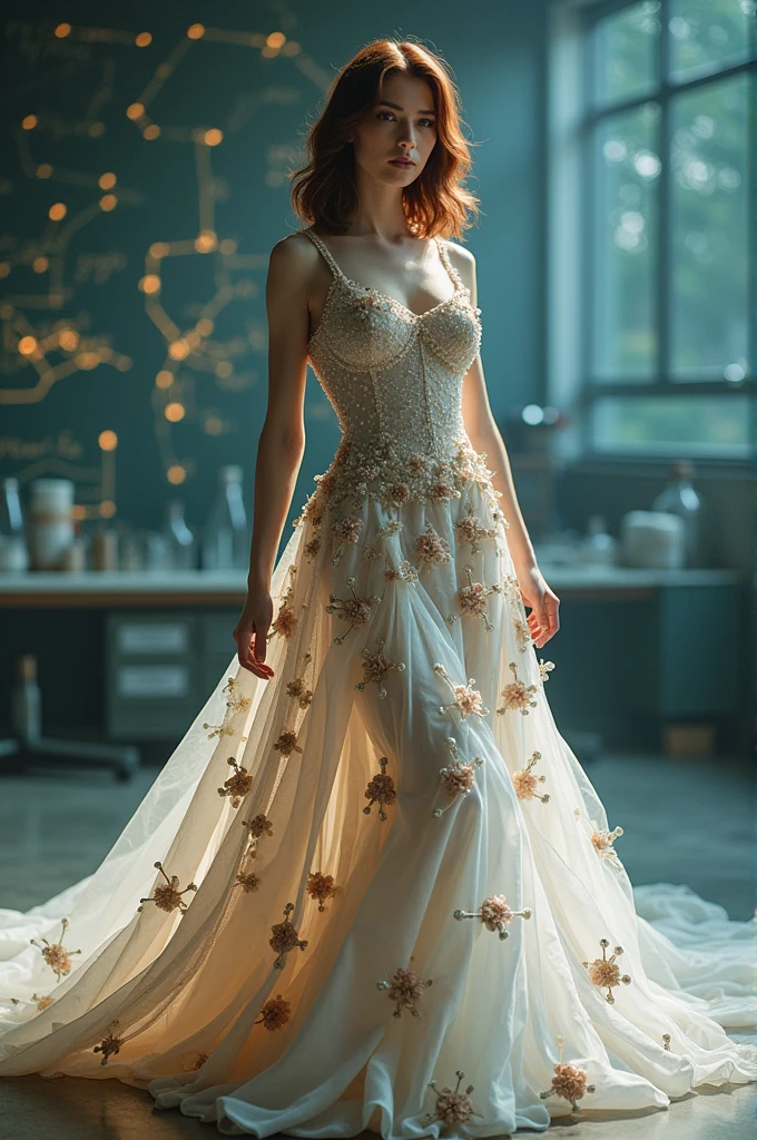 A dress about exact science but feminine and elegant