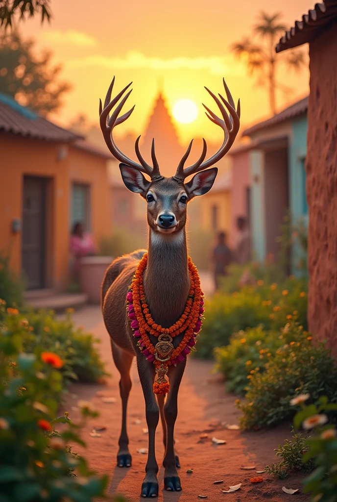 Deer as a guest in india welcome