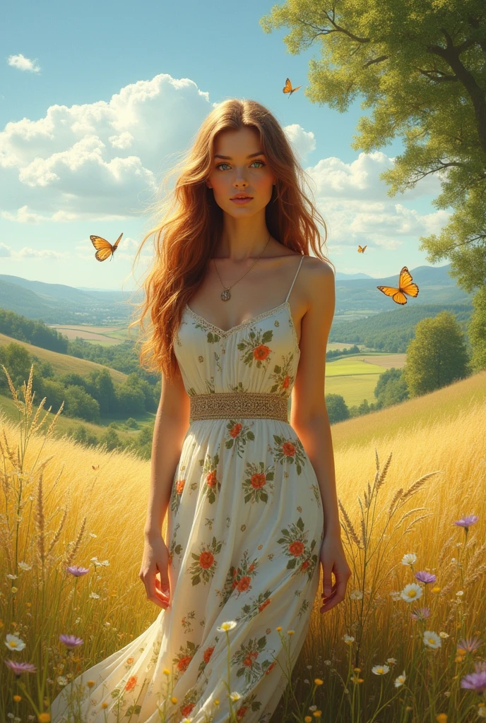 beautiful british women ,in county side 