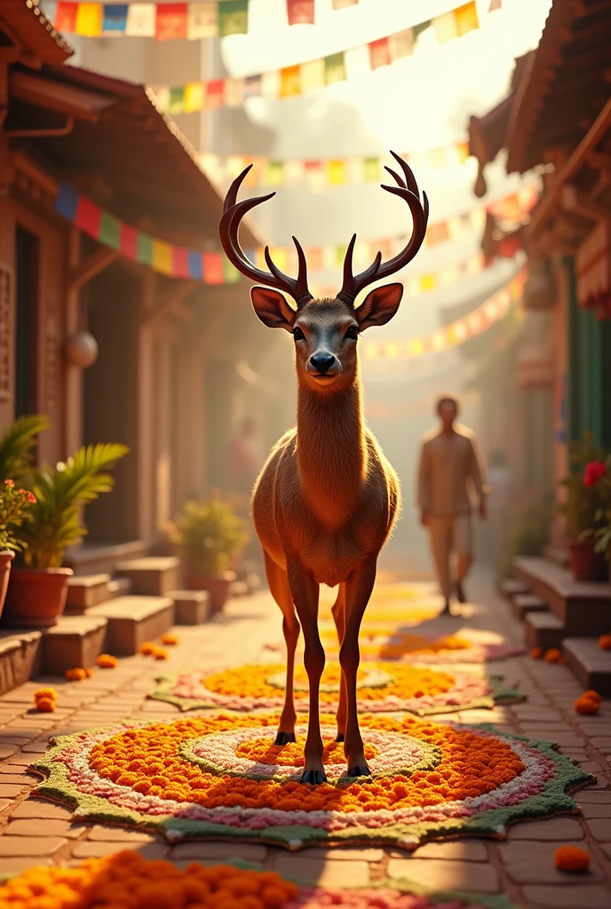 Deer as a guest in india welcome simple