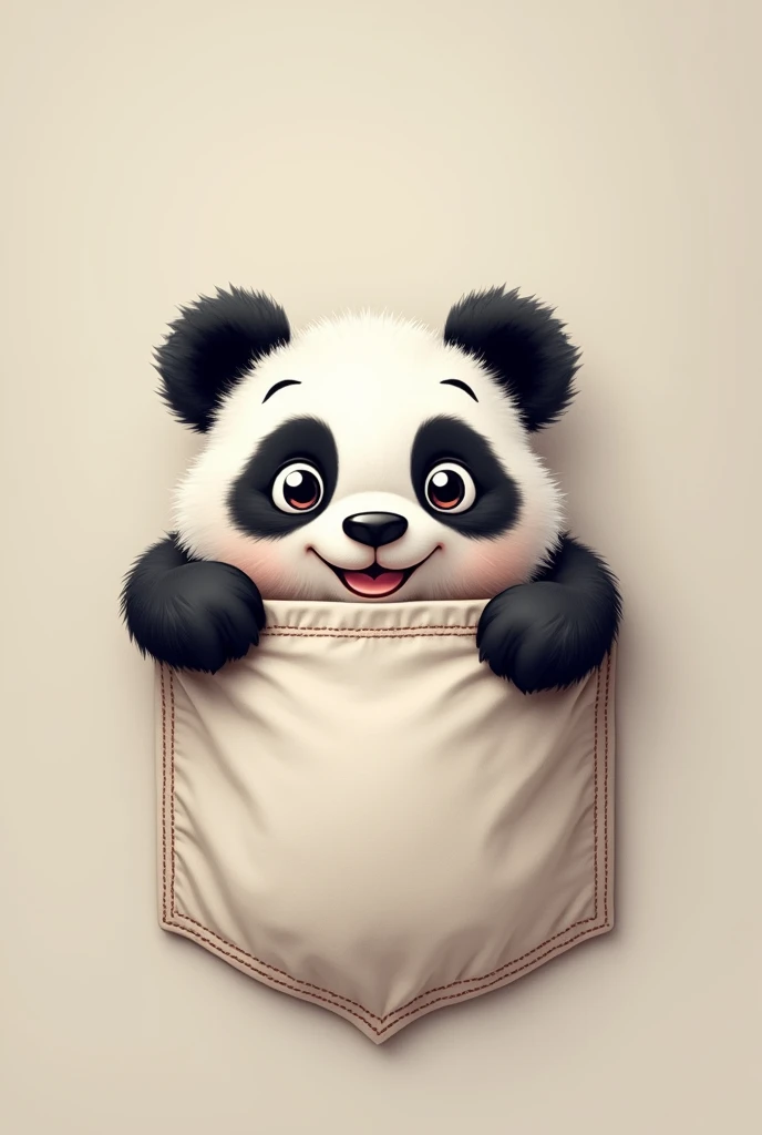 Here’s a revised prompt for generating the logo:

“Design a logo featuring a baby panda peeking out from behind a T-shirt pocket. Only half of the panda’s face and one of its paws should be visible. The pocket should appear slightly wrinkled horizontally, giving a realistic look. The panda should have a playful and cute expression, adding a touch of charm to the design.”