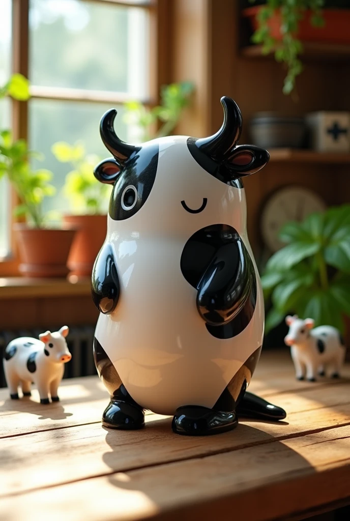iphone 33 pro max in black and white looking like a cow