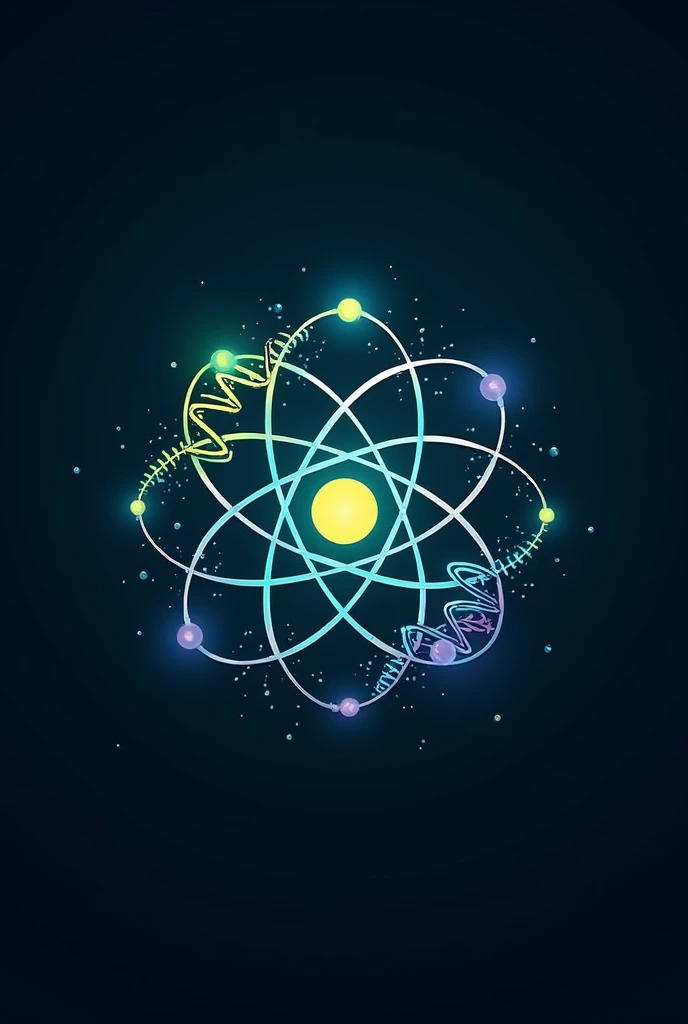 Logo that has to do with biology, chemistry and physics