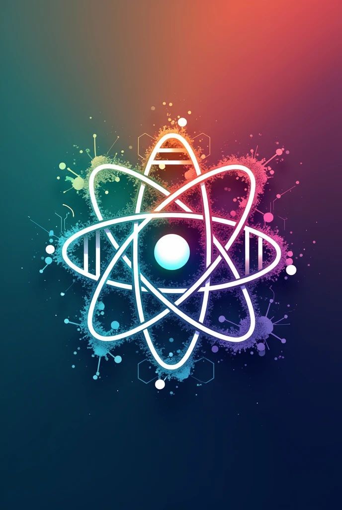 Logo with biology, chemistry and physics