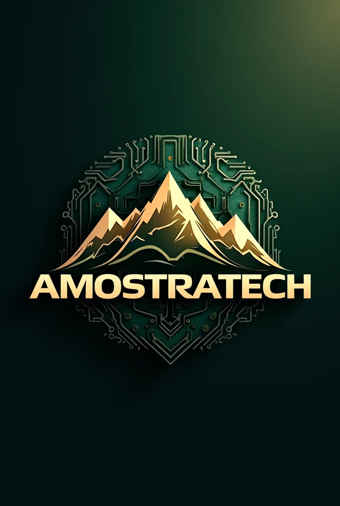 a logo with the company name Amostratech focused on mining