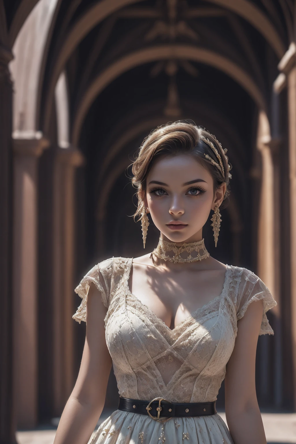 young intricate woman in royal palace, wide angle lens f/2.8, ultra insane high resolution intricate textures, texture indentation, perfect perspective, perfect geometry, ultra insane ambient lighting, ultra insane ambient shadows, luminism, ultra detailed busy background, tessellation, maximalism, perfectionism, IPA Award wining masterpiece,