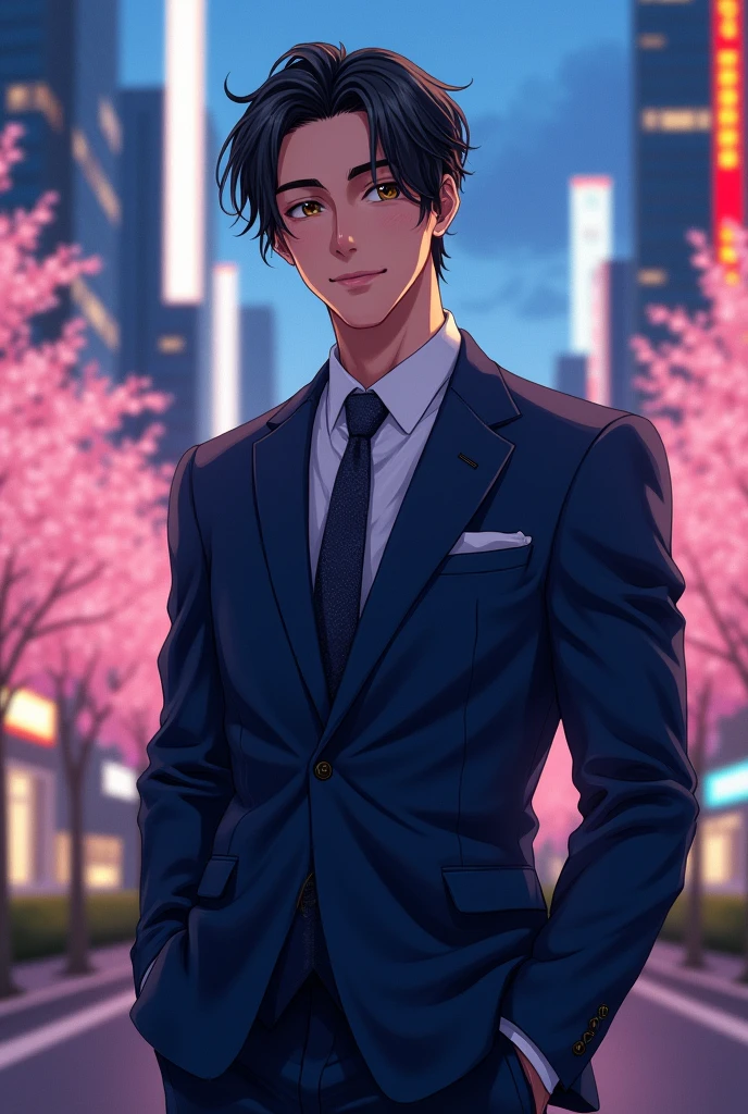 Handsome Japanese man