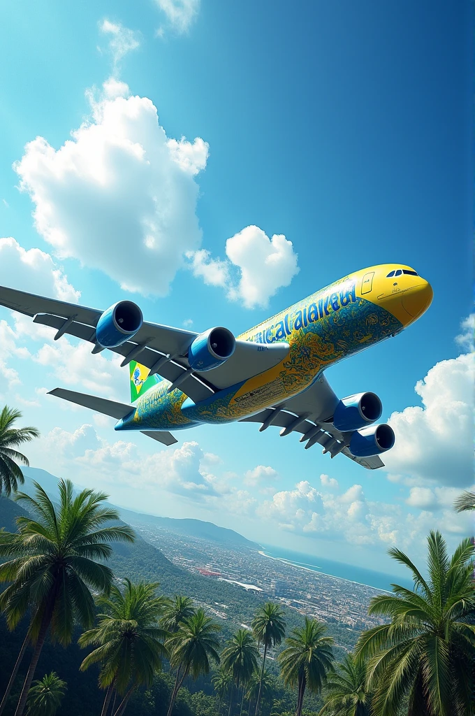 crie um Airbus A380 empresa brazilian airlines