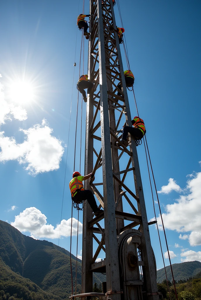 Temuco welding tower cleaning day