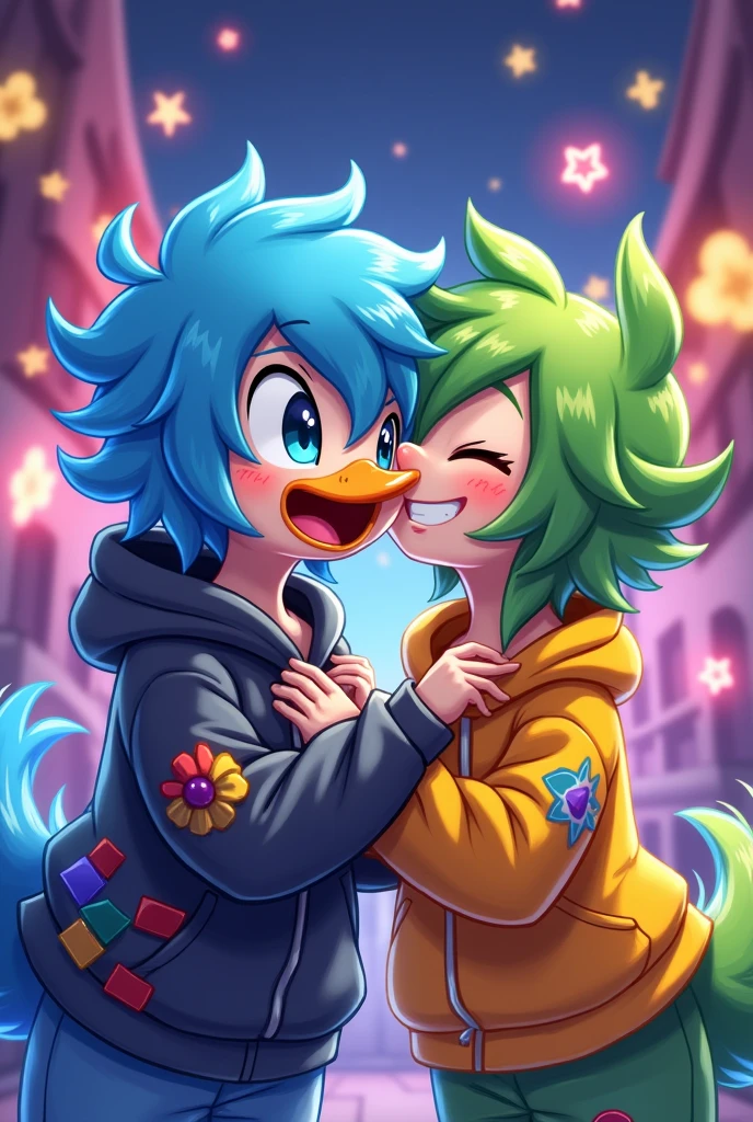 Quackity the kissing with spreen