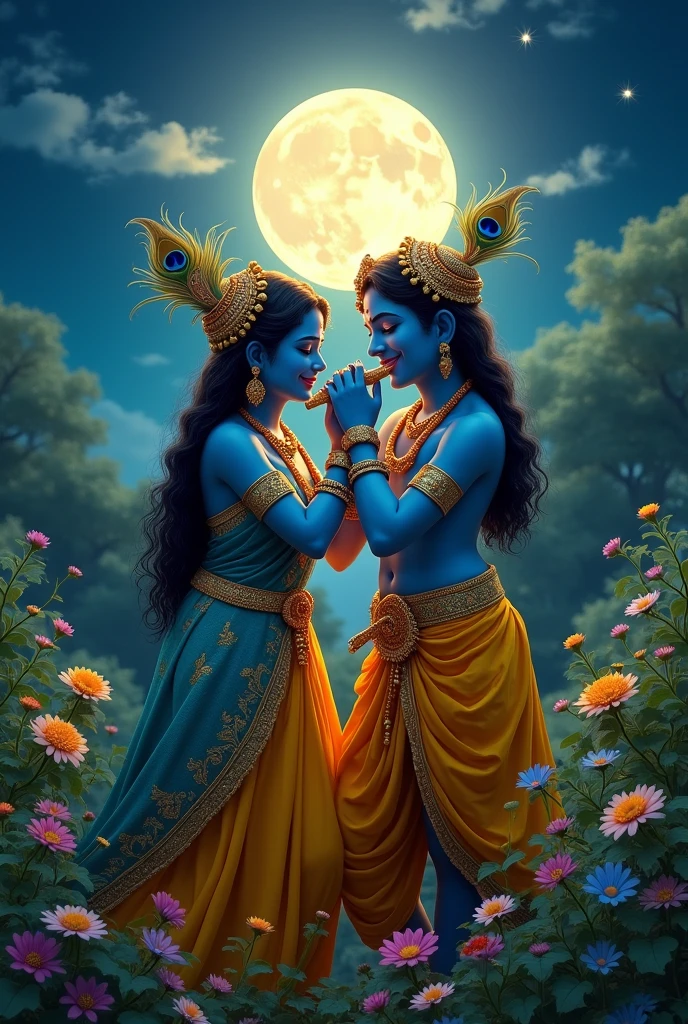 Radha Krishna on Full moon