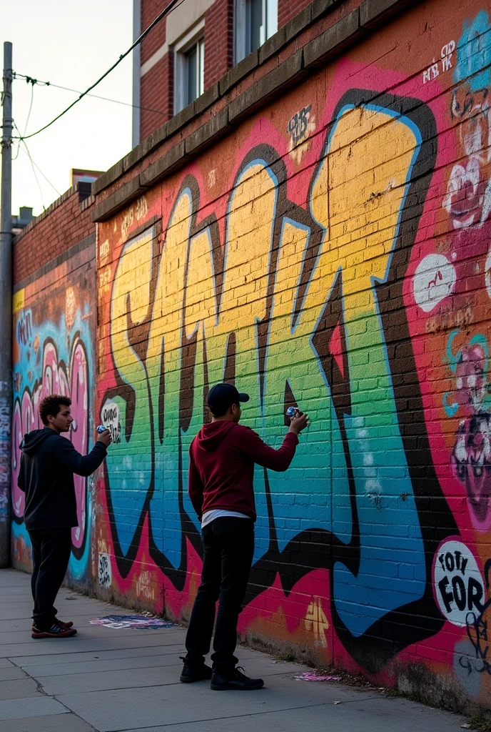 Letter and graffiti
