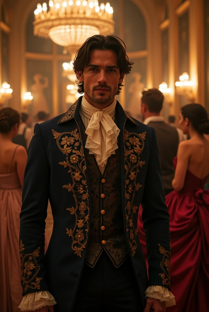 Actor Theo James in the 18th century 