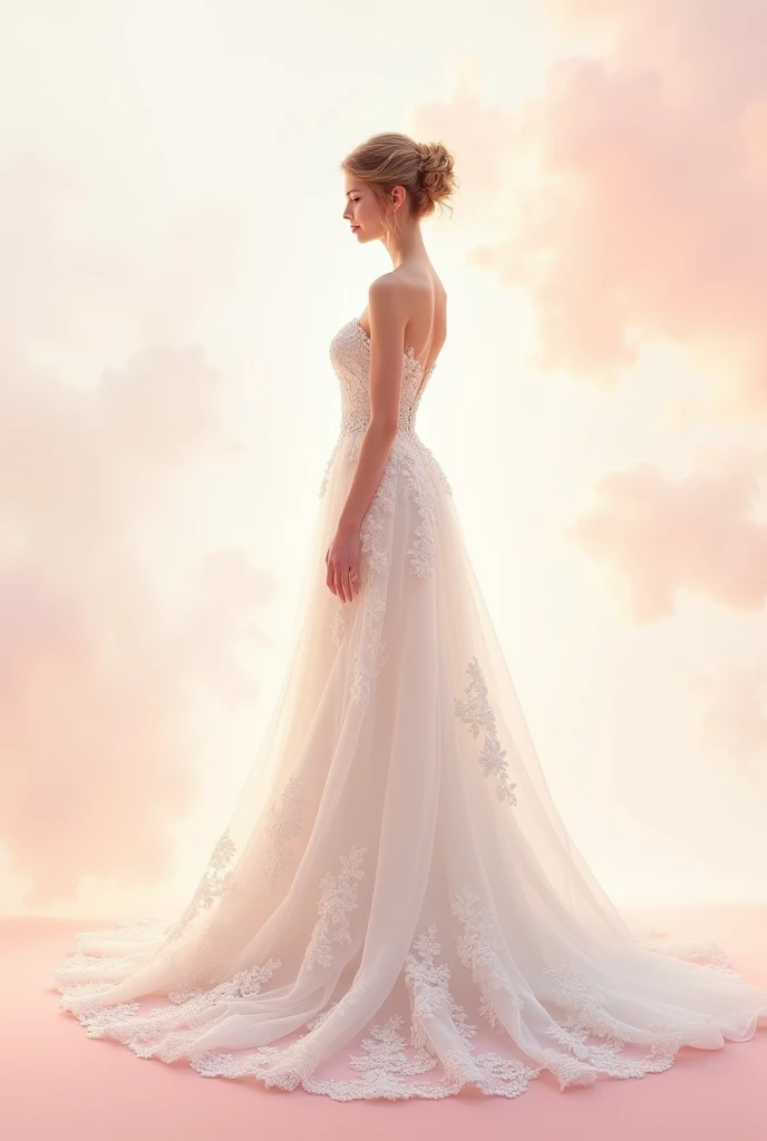 Brand “Milan”: high fashion wedding dresses logo graphic image that expresses itself through a color scheme, choosing typography and other graphic elements that reflect your brand's personality and values (You can follow the example of the 12 brand archetypes, selecting the above mentioned). The corporate image should not only be attractive to its target audience, but also consistent with the identity of the brand they have created. They must pay attention to all customer touchpoints to ensure that the brand experience is consistent and reinforces their brand identity.. accompanied by a silhouette of a bride