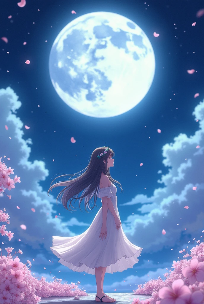 Atri: My Dear Moments , anime , moon