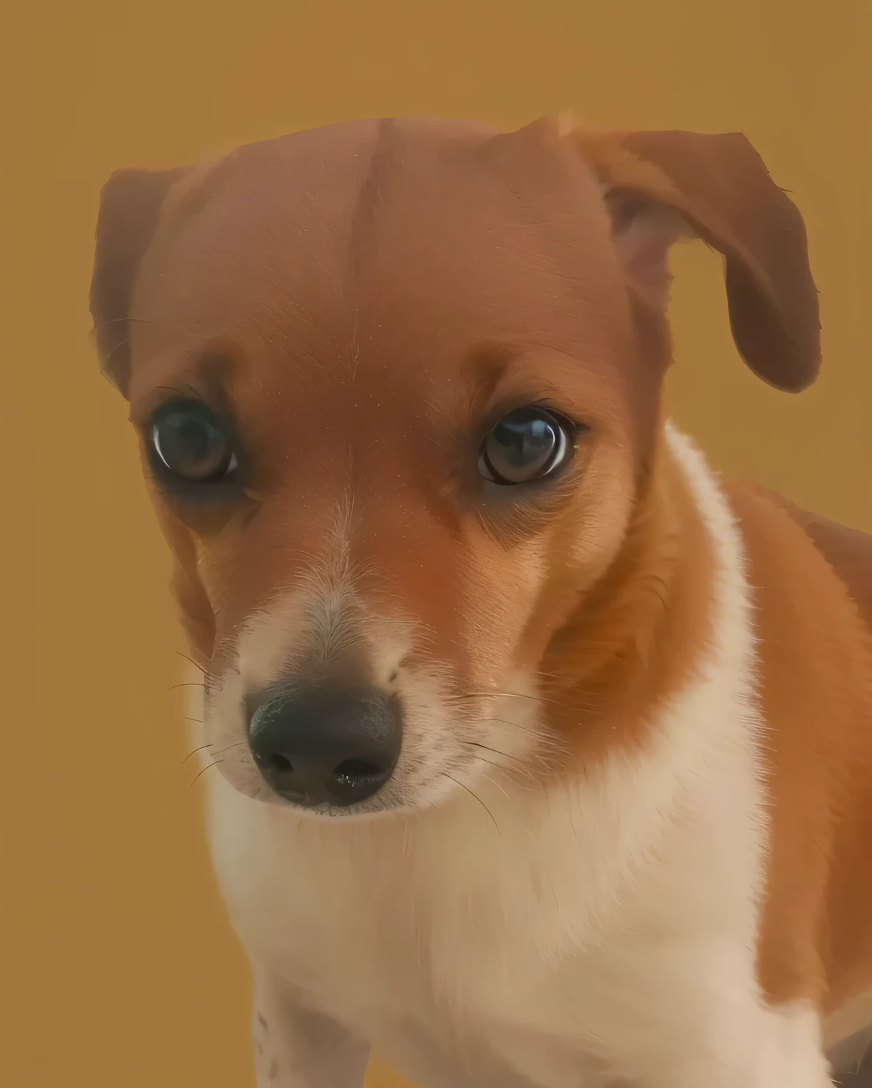 a very cute furry dog, hairs drawn like cartoon, perfectly drawn eyes, eyes like a cartoon drawing, beautiful eyes, perfect eyes, she is very happy, she is smiling, the image is very detailed
