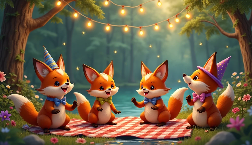 FOXES AT PARTY