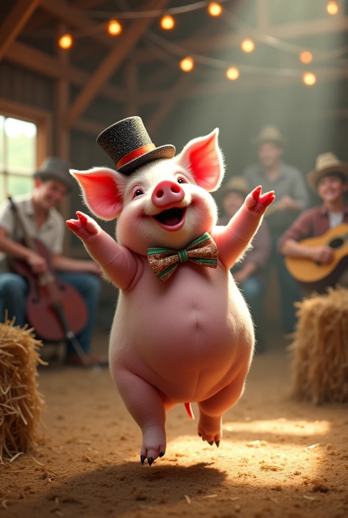 A dancing pig