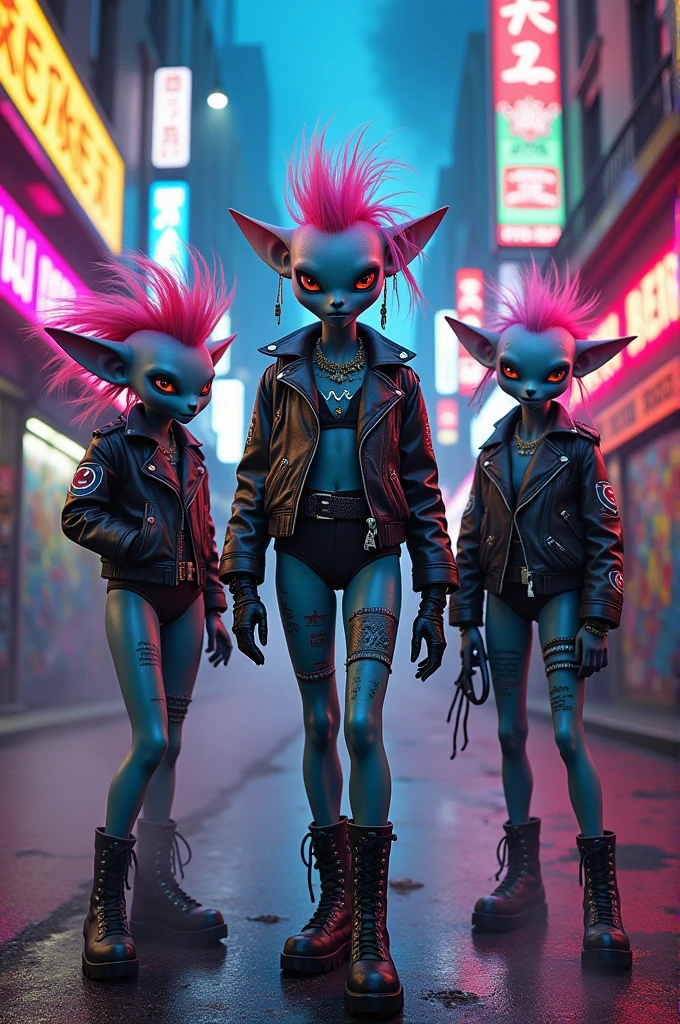 Punks y aliens
