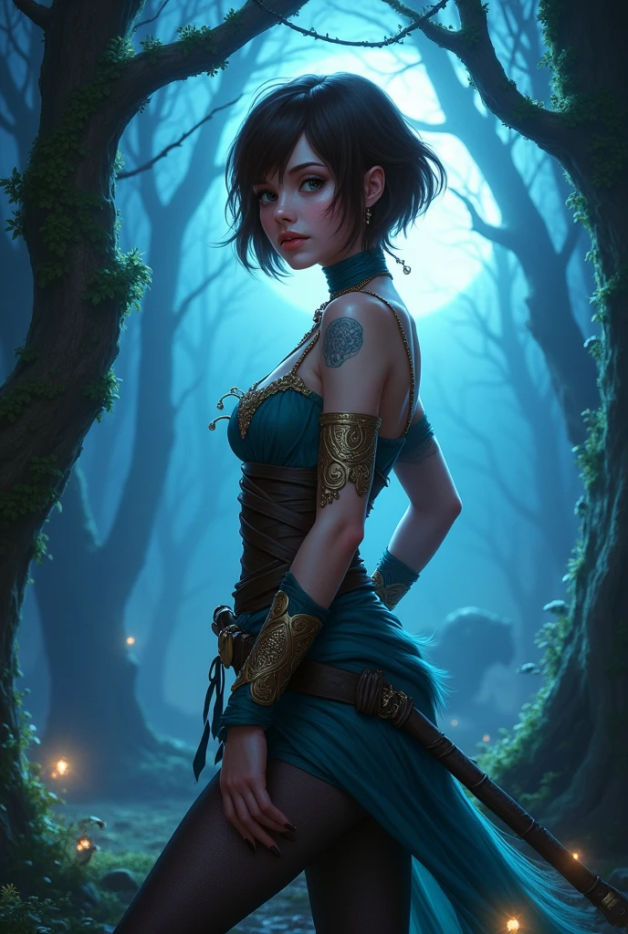 Brown pixie haircut female character would be, paranormal order rpg character