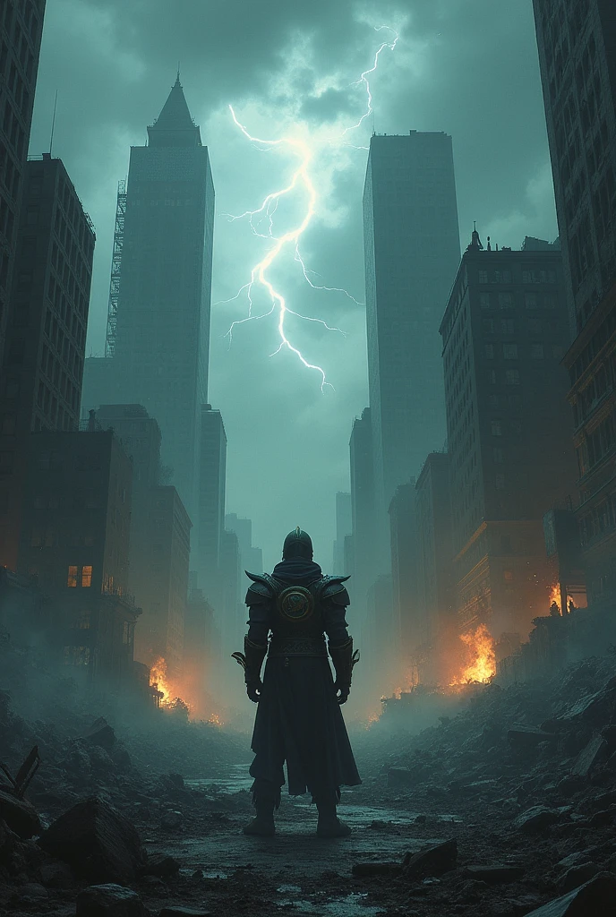 A thousand will fall beside you, and ten thousand at thy right hand, but thou shalt not be struck." Image of the city at the end of the world