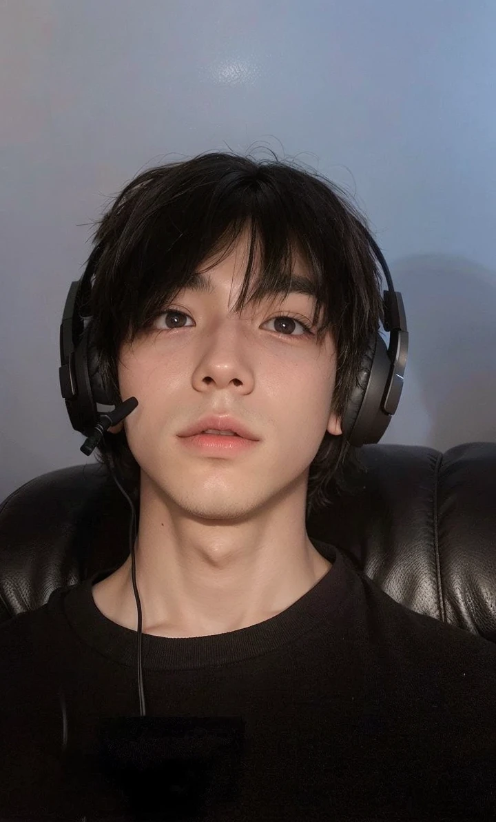 boy with headphones