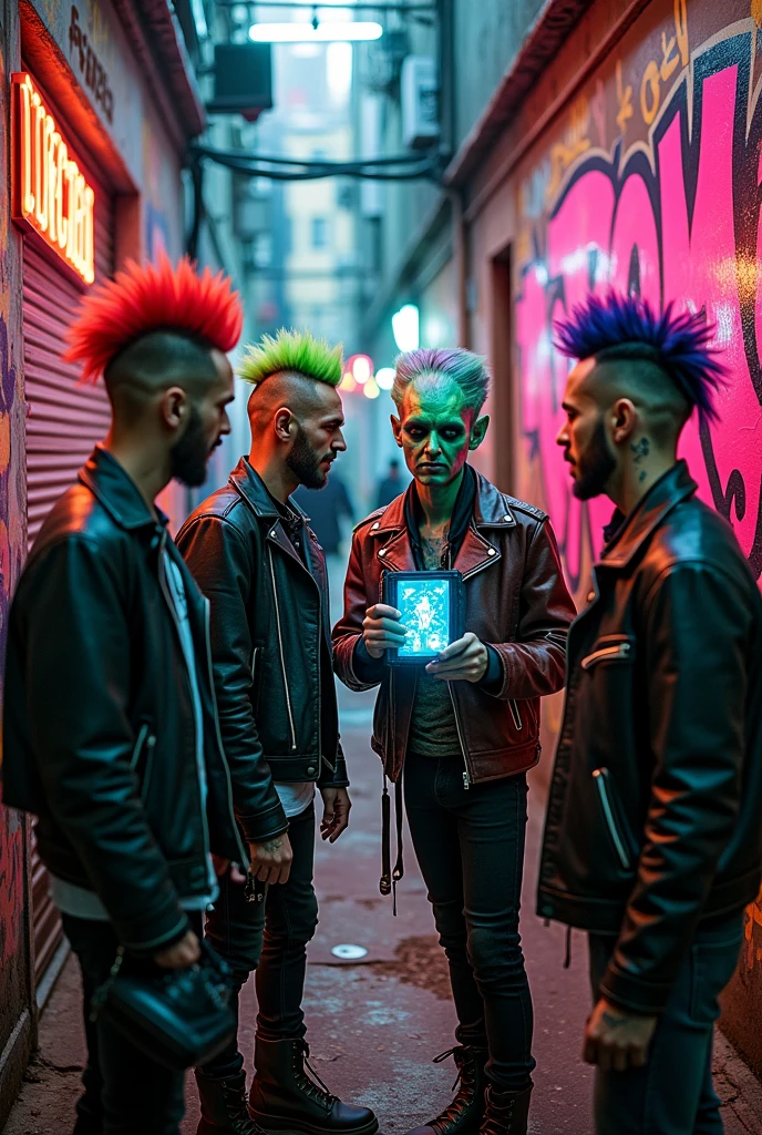 Punks and an alien