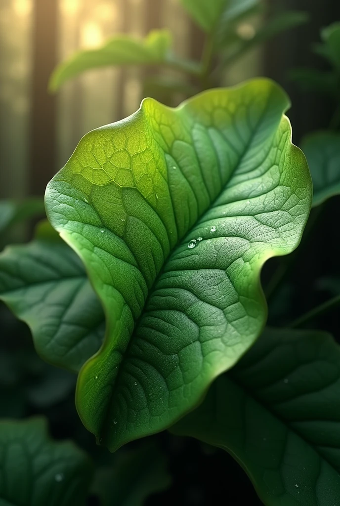 Can you make me a 3d shape inspired by a leaf from nature?